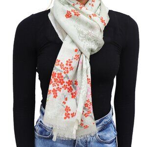Japanese Cherry Trees Wool Scarf